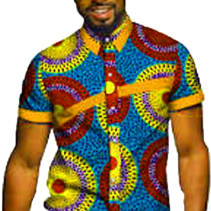 Chemise Africaine Homme à Manches Courtes