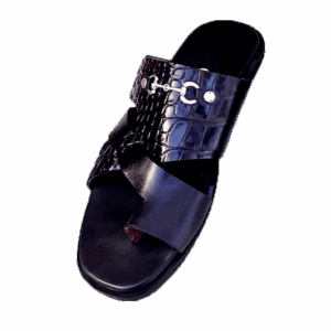 L’Élégance Discrète – Sandales Noires pour Homme